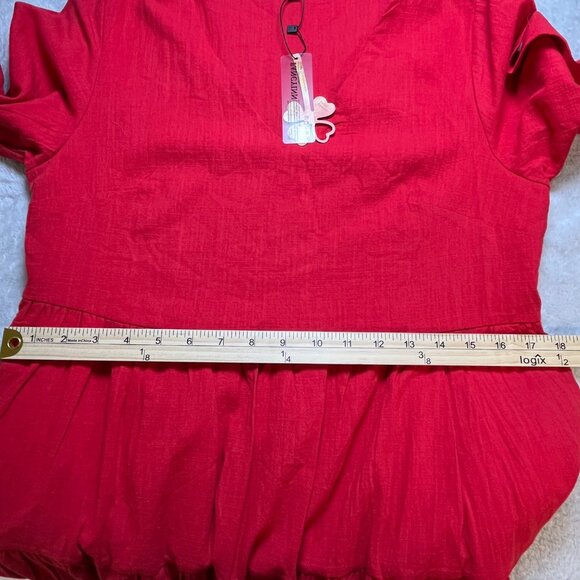 Fancy Inn‎ New Womans Size Medium Lightweight Dress With Pockets Tiered NWT - Picture 6 of 10